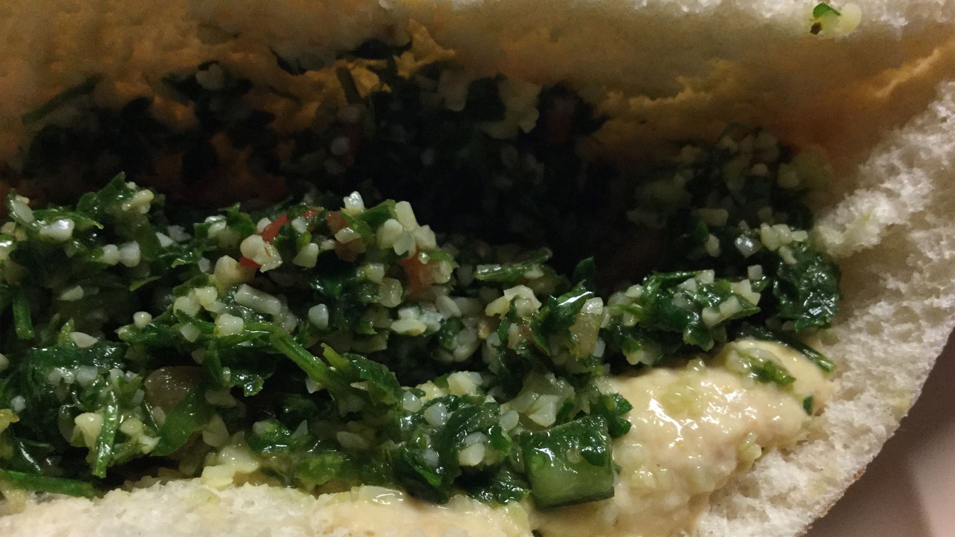 Tabouleh and Hummus Pita